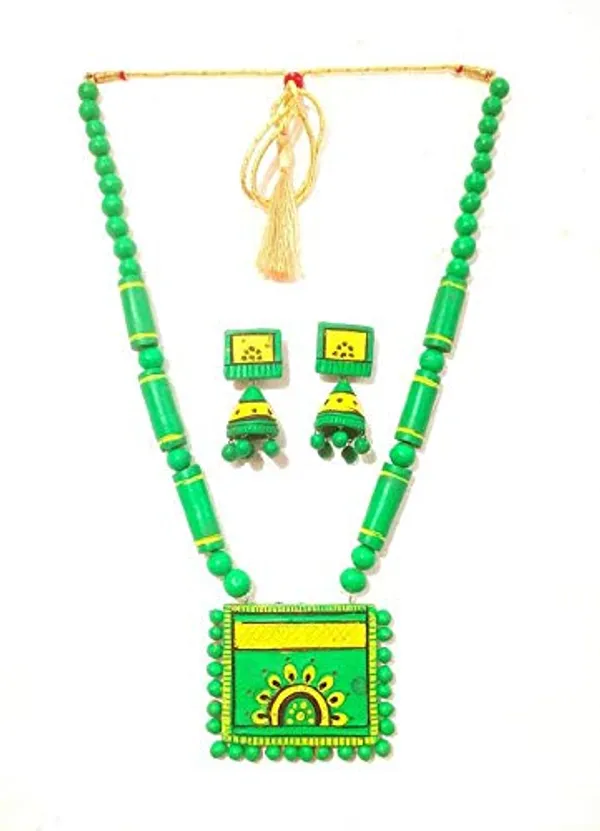 Terracotta_Necklace_And_Pendant_Set