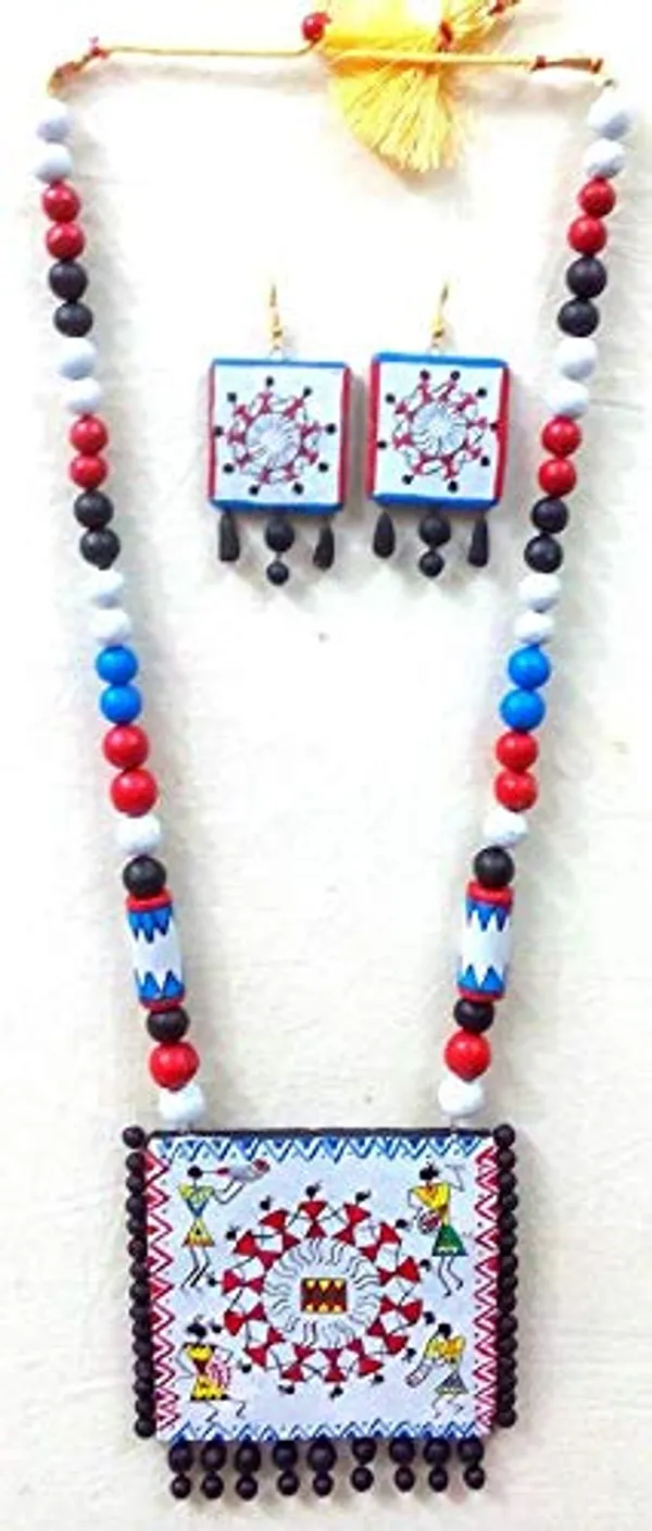 Warli_Painting_Terracotta_Necklace