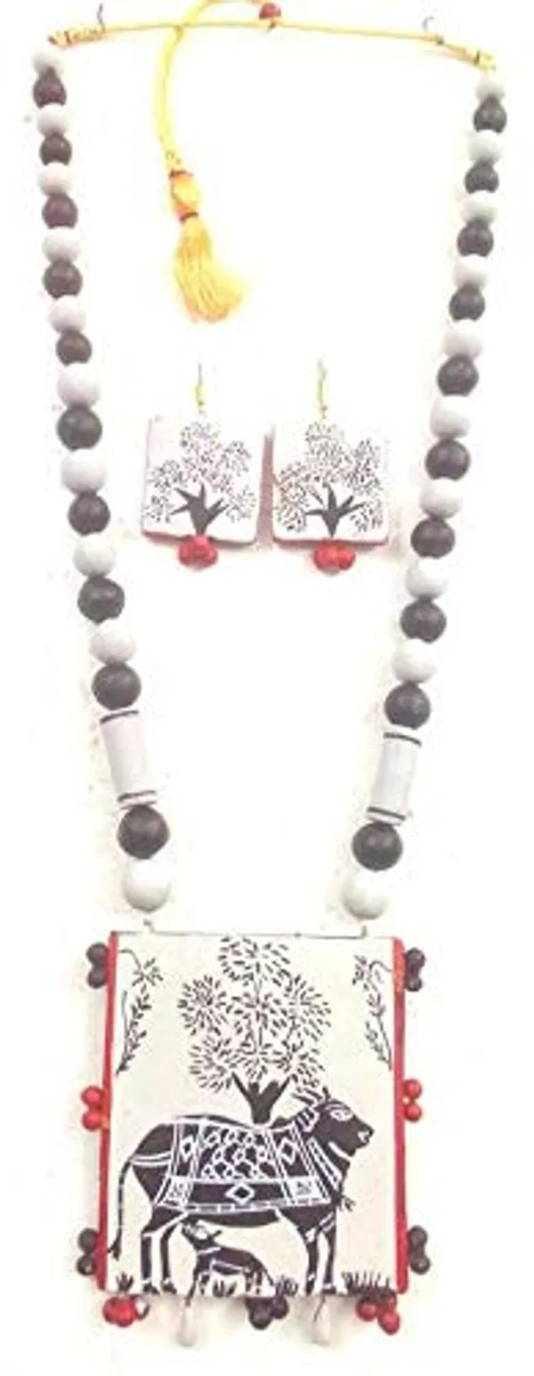 Terracotta_Necklace_With_Earrings_For_Women