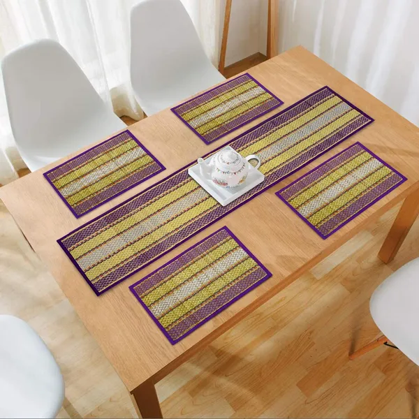 River_Grass_Dining_Table_Place_Mats_With_Runner