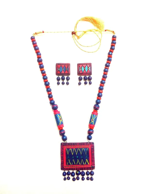 Terracotta_Hand_Painted_Jewellery_Set