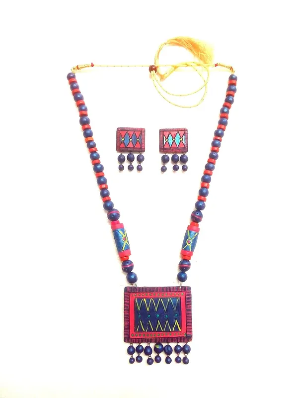 Terracotta_Hand_Painted_Jewellery_Set