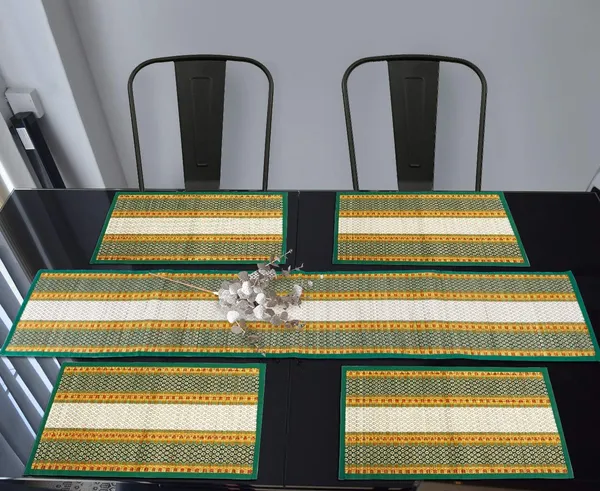 River_Grass_Dining_Table_Place_Mats_With_Runner