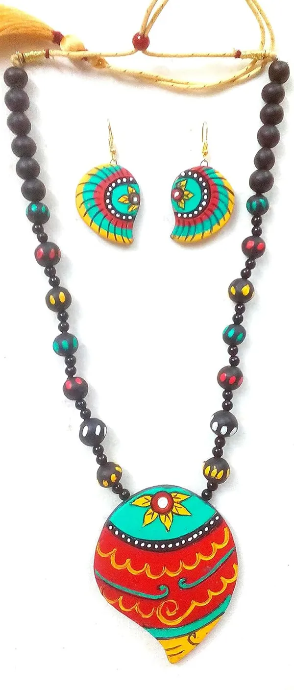 Terracotta_Hand_Painted_Jewellery_Set