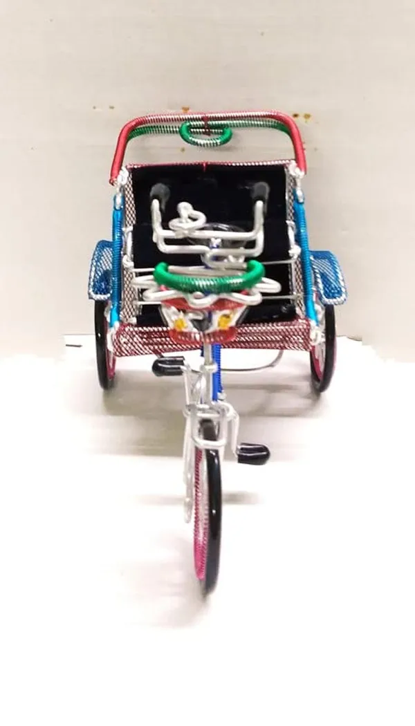 Metal_And_Wood_Rickshaw_Showpiece