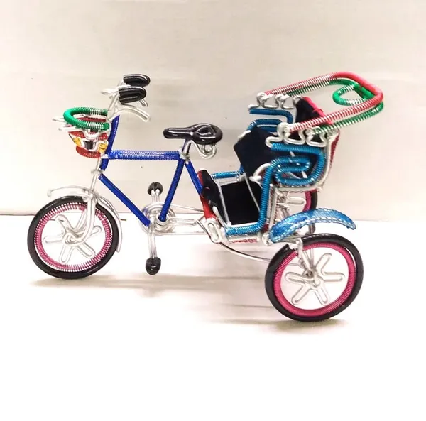 Metal_And_Wood_Rickshaw_Showpiece