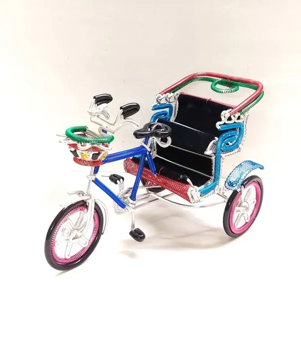 Metal_And_Wood_Rickshaw_Showpiece