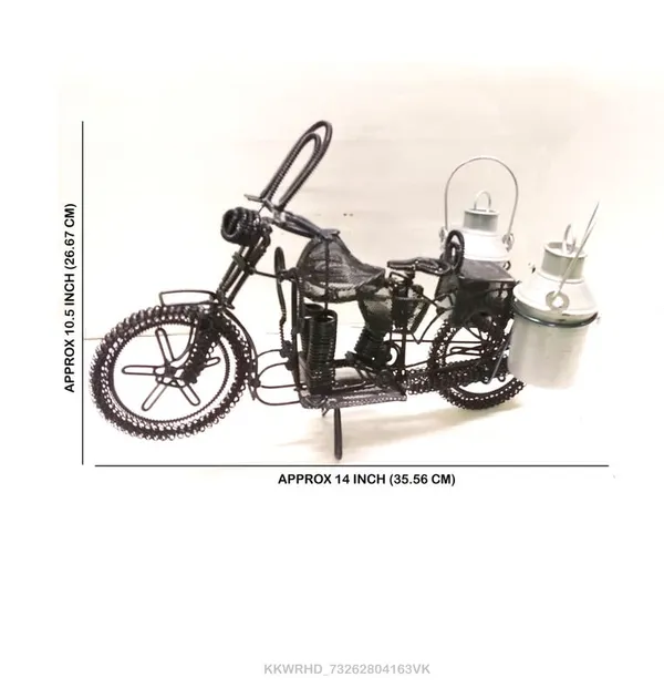 Metal_And_Wood_Bicycle_Showpiece
