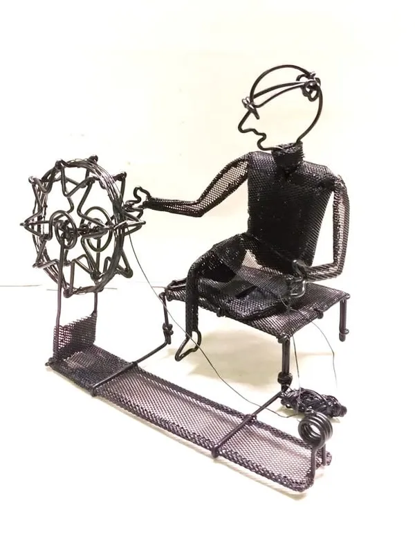 Metallic_Rickshaw_Showpiece