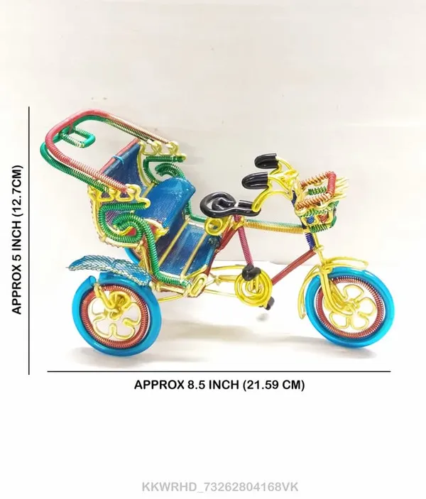 Metal_And_Wood_Rickshaw_Showpiece