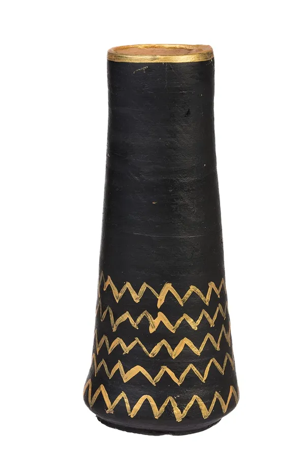 Terracotta_Geometric_Printed_Flower_Vase
