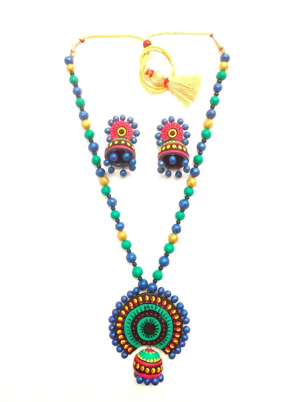 Women_S_Handmade_Terracotta_Hand_Painted_Jewellery_Set
