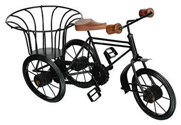 Metal_And_Wood_Rickshaw_Showpiece