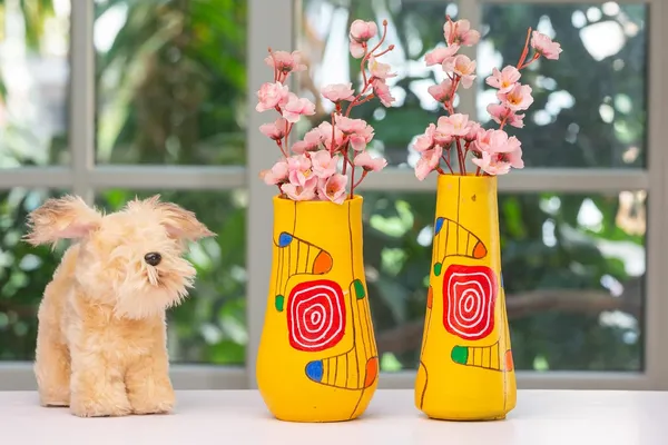 Terracotta_Geometric_Printed_Flower_Vase
