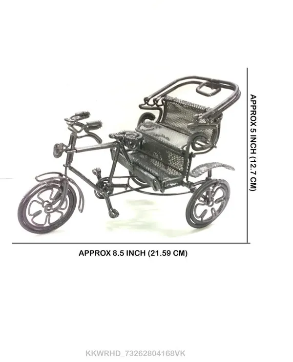 Metal_And_Wood_Rickshaw_Showpiece