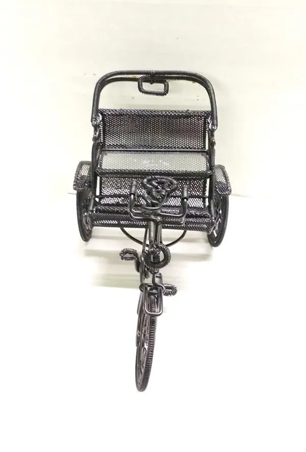 Metal_And_Wood_Rickshaw_Showpiece