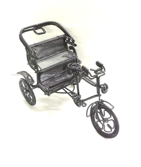 Metal_And_Wood_Rickshaw_Showpiece