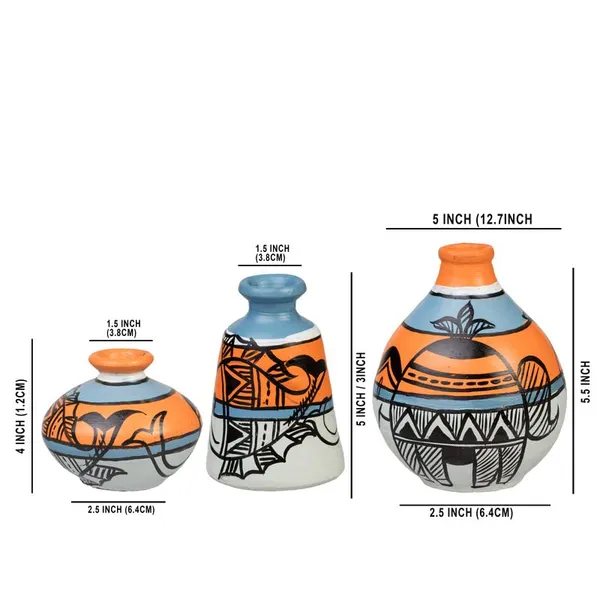 Terracotta_Madhubani_Printed_Flower_Vase