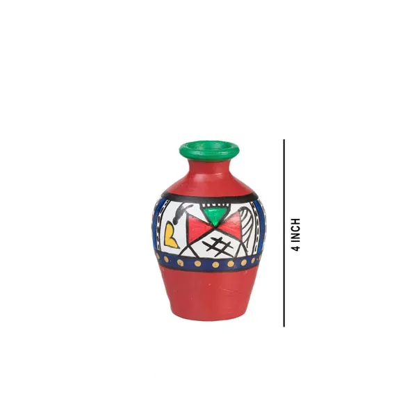 Terracotta_Warli_Printed_Flower_Vase