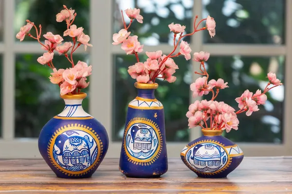 Terracotta_Madhubani_Printed_Flower_Vase