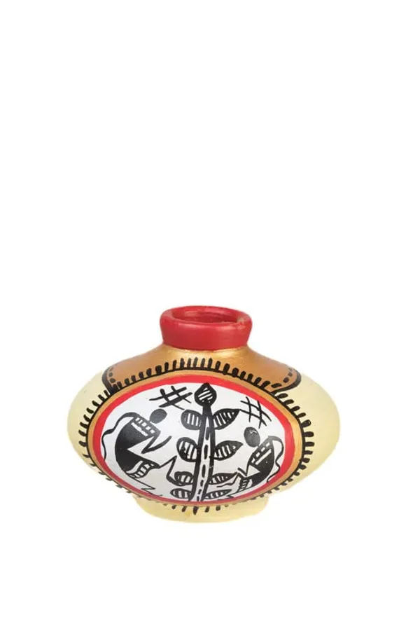 Terracotta_Warli_Printed_Vase