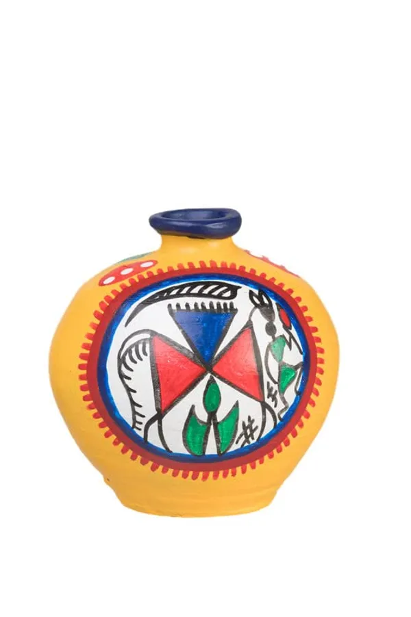 Terracotta_Warli_Printed_Vase