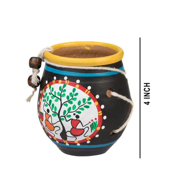 Terracotta_Warli_Printed_Flower_Vase