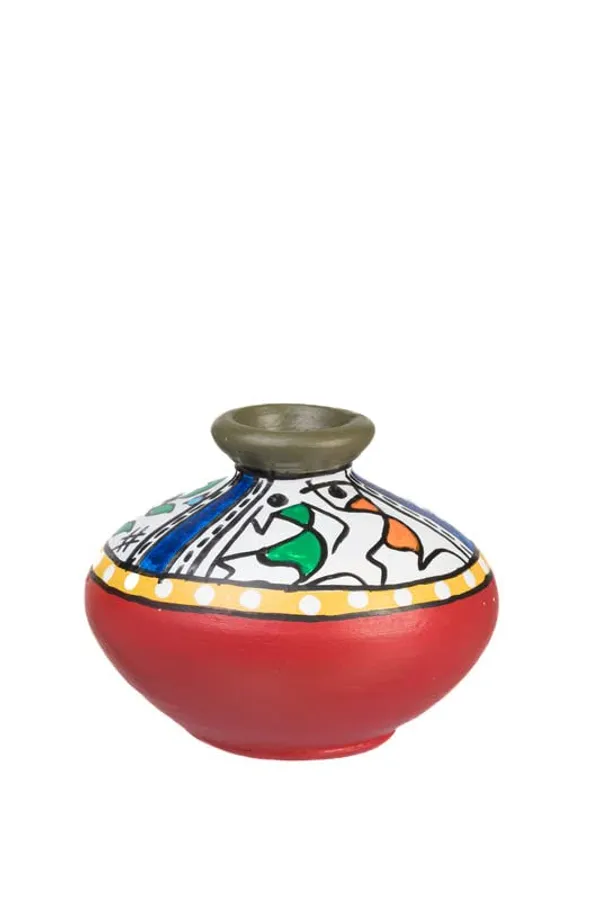 Terracotta_Warli_Printed_Vase