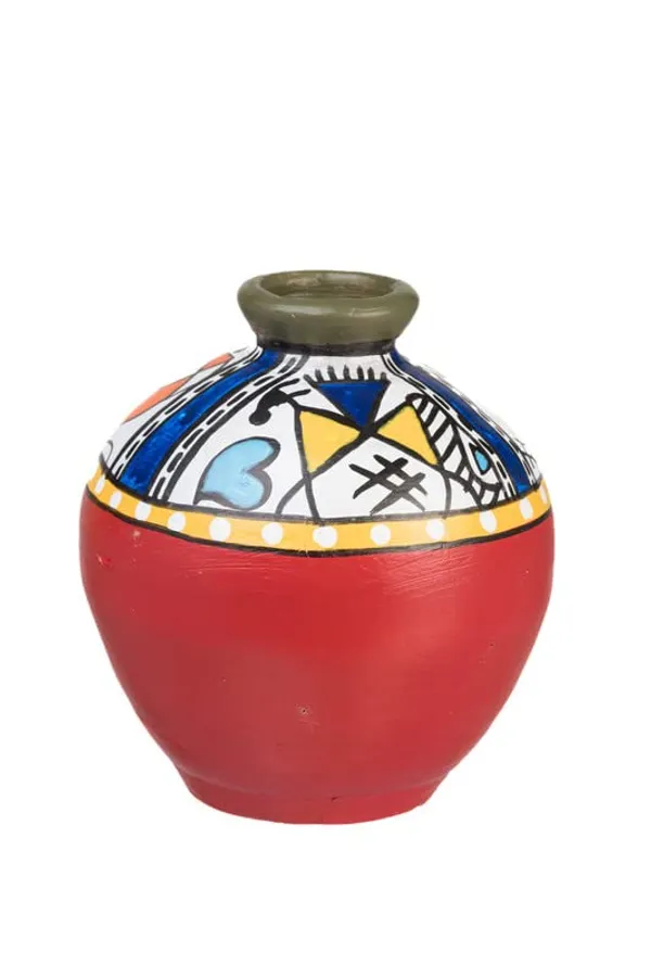 Terracotta_Warli_Printed_Vase