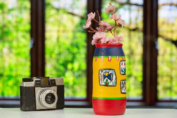 Terracotta_Warli_Printed_Vase