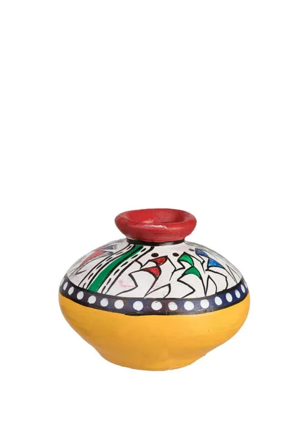Terracotta_Warli_Printed_Vase