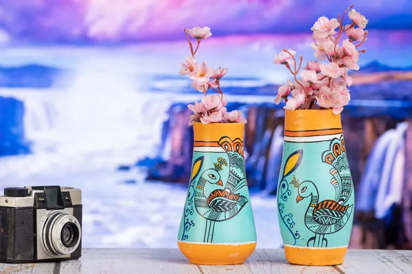 Terracotta_Peacock_Printed_Flower_Vase