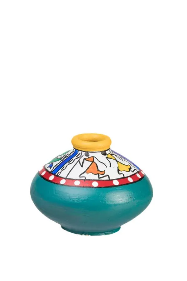 Wheel_Thrown_Terracotta_Warli_Printed_Vase