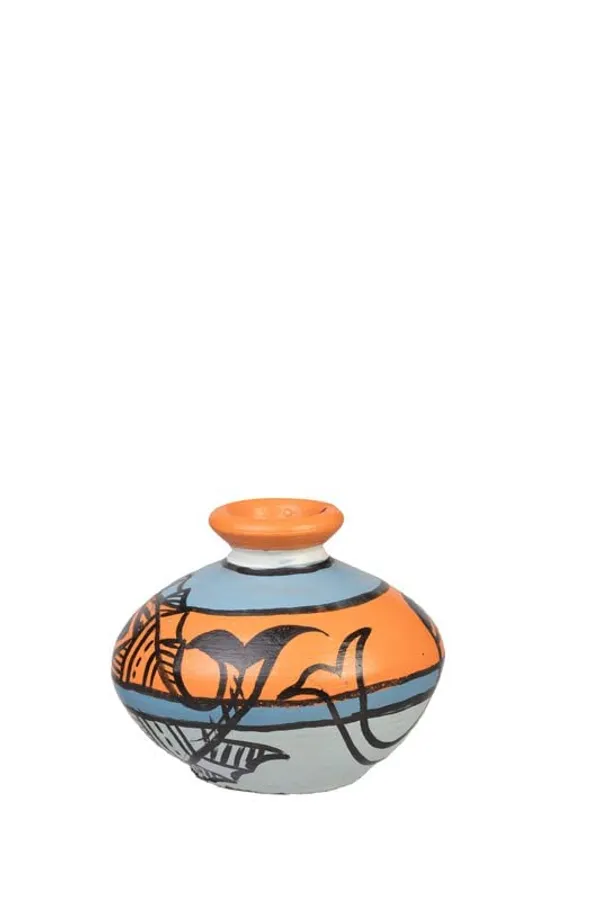 Terracotta_Madhubani_Printed_Flower_Vase