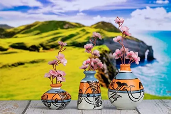 Terracotta_Madhubani_Printed_Flower_Vase
