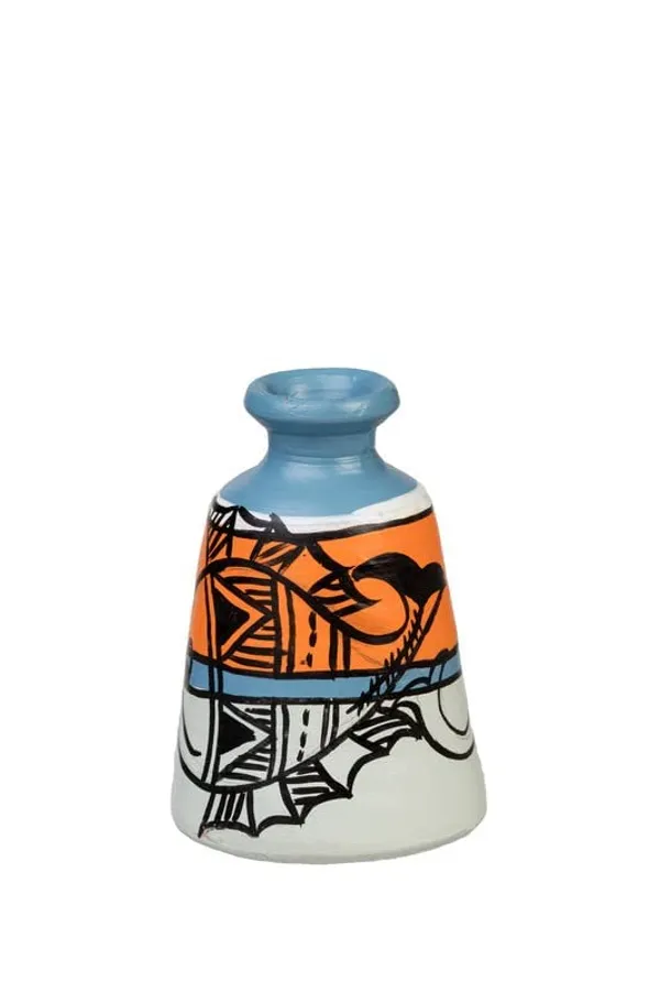 Terracotta_Madhubani_Printed_Flower_Vase