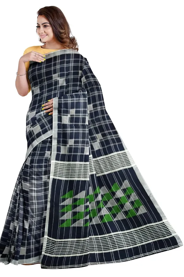 Women_S_Handloom_Pure_Linen_Jamdani_Saree_With_Blouse_Piece