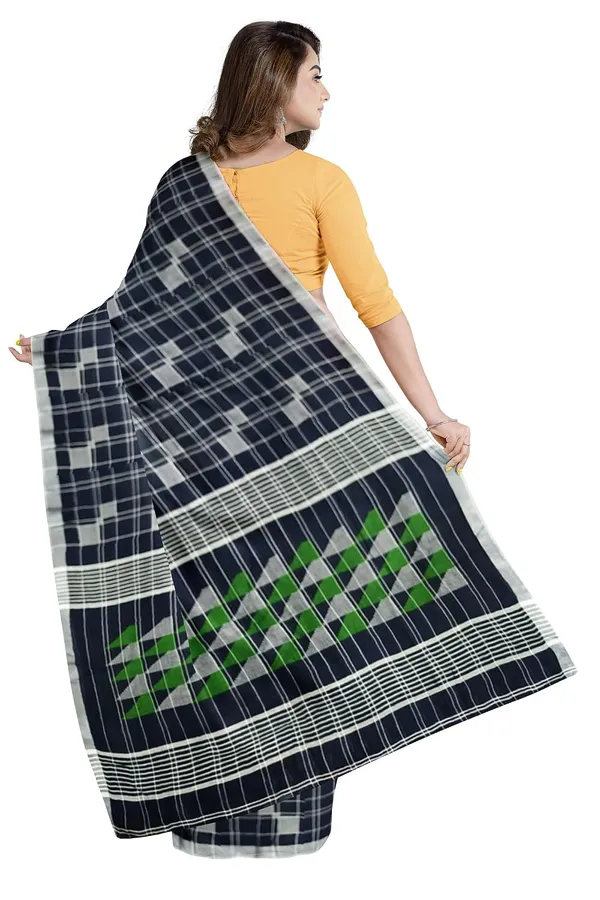 Women_S_Handloom_Pure_Linen_Jamdani_Saree_With_Blouse_Piece