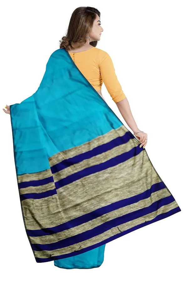 Women_S_Handloom_Silk_Linen_Saree_With_Blouse_Piece