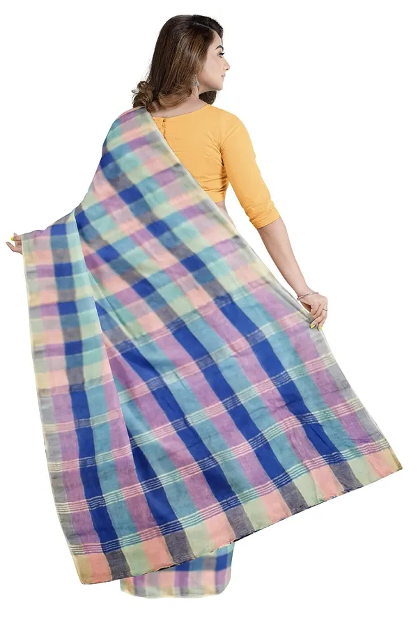 Women_S_Handloom_Pure_Linen_Saree_With_Blouse_Piece