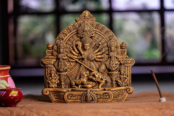 Terracotta_Goddess_Durga_Idol_With_Family
