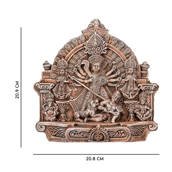 Terracotta_Goddess_Durga_Idol_With_Family