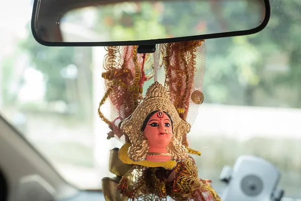 Terracotta_Hanging_Goddess_Durga_Face_For_Car_Decor