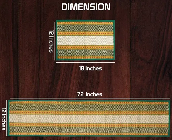 Handwoven_River_Grass_Dining_Table_Place_Mats_With_Runner