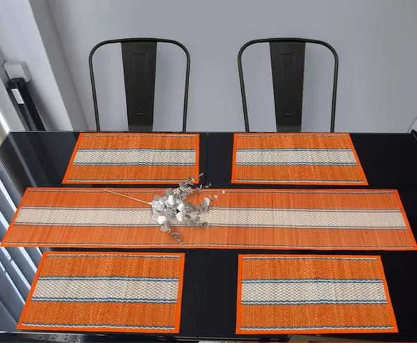 Handwoven_River_Grass_Dining_Table_Place_Mats_With_Runner