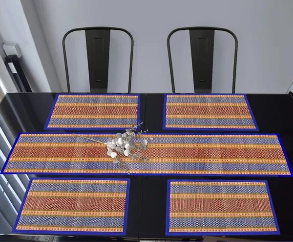 Handwoven_River_Grass_Dining_Table_Place_Mats_With_Runner