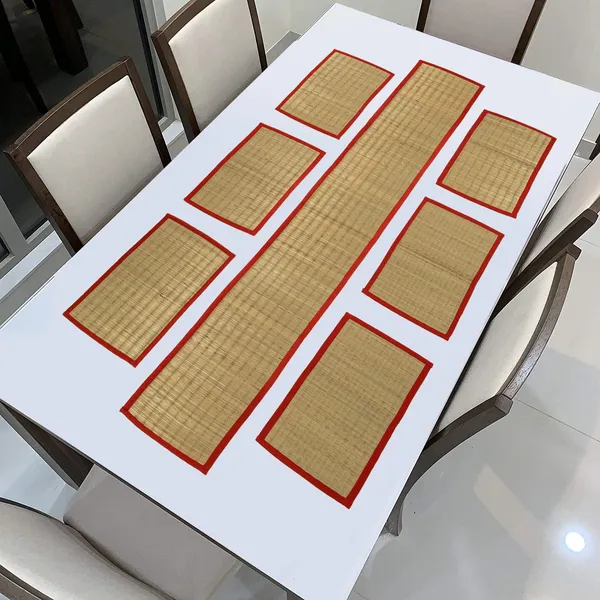 River_Grass_Dining_Table_Place_Mats_With_Runner