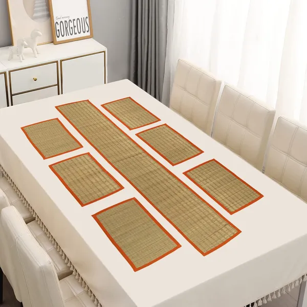 River_Grass_Dining_Table_Place_Mats_With_Runner