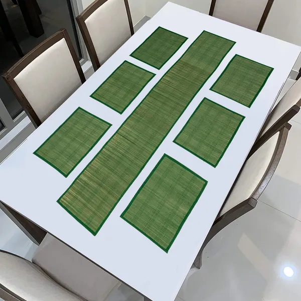 Handwoven_River_Grass_Dining_Table_Place_Mats_With_Runner