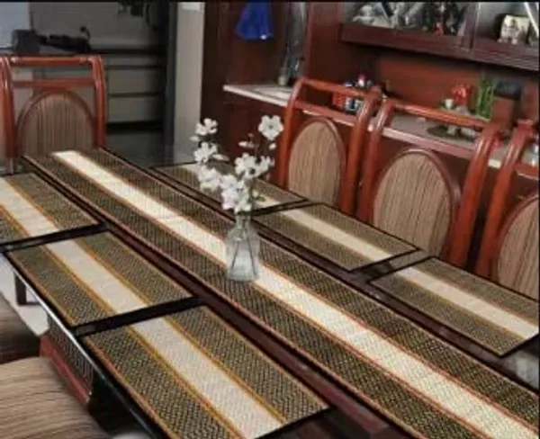 River_Grass_Dining_Table_Place_Mat_With_Runner